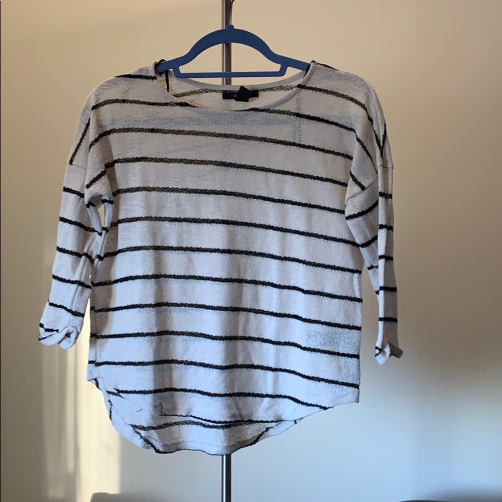 Knit striped shirt